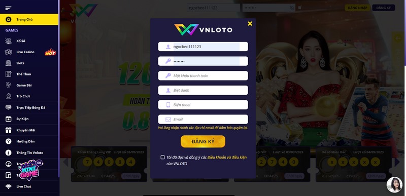 Đăng ký Vnloto - Chia sẻ cách thực hiện dễ nhớ cho người mới 2 Hoàn Tất Đăng Ký Vnloto Sau Khi Thông Tin Cung Cấp Chính Xác Các Thông Tin