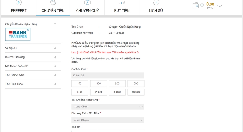 Nạp tiền W88 - Cách nhanh chóng để trải nghiệm kho game hot 1 Phương Thức Giao Dịch Mà Nhà Cái Triển Khai Siêu Đa Dạng